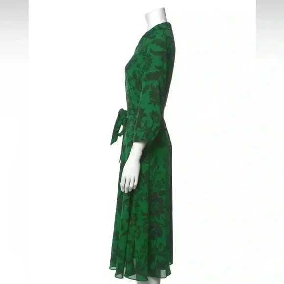 Classic Hobbs London green midi dress size 6 - Picture 3 of 5